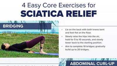 Easy Core Exercises for Sciatica Relief